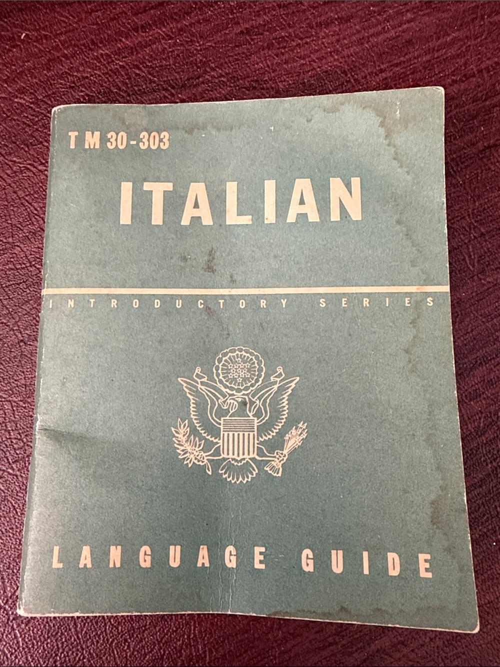 WWII Italian Language Guide TM 30-303